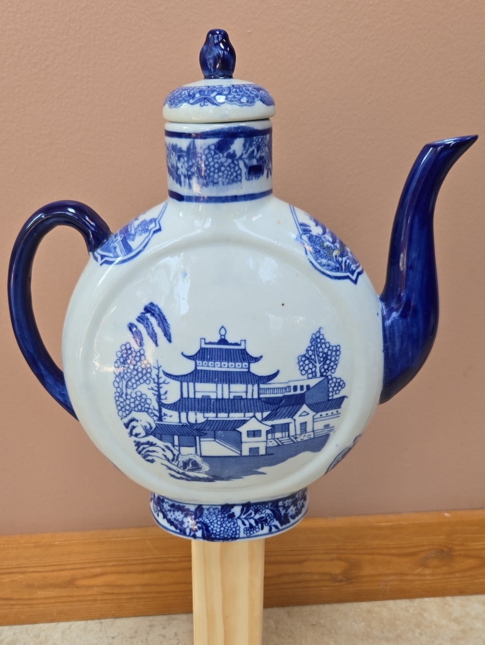 Blue and White Porcelain Decorative Teapot